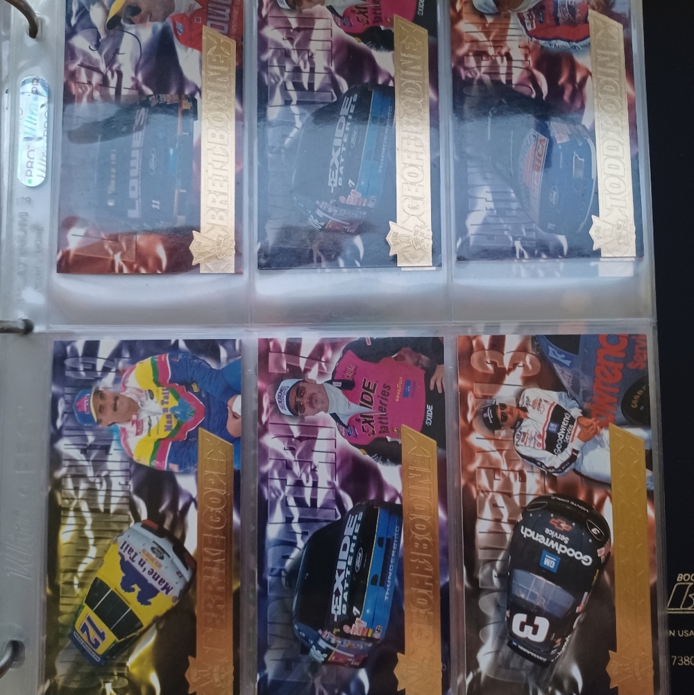 Vintage 1995 Press Pass Optima XL NASCAR Insert Card Lot